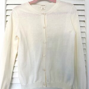 Crewcuts Cream Cardigan Girls Size 8